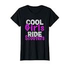 Cool Girls Ride Scooters Scooter Motocicleta Mujer Camiseta