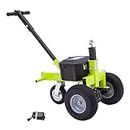Tow Tuff TMD Versatile 3500 Pound Capacity Adjustable Ball Height Heavy Duty Electric Utility Trailer Dolly for Boats and Cargo Trailers, Green