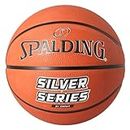 Spalding - Silver Series - Pallacanestro - Misura 5 - Pallacanestro - Materiale antiscivolo - Eccellente grip - Perfetto per la sala - Palla di gomma