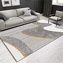 Kunsen Günstig Teppich Abstrakter moderner geometrischer Haushalts-Teppich teppich Flur Waschbare und pflegeleichte dekorative Teppiche Wohnzimmergroßer Teppich Schlafzimmer rutschfe120x160CM