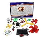 Electronic Spices 48Pcs Electronic Projects Starter Learning Kit for little engineers In one Box, Mini Starter kit for beginners (Solar Propeller Switches with User Manual)