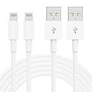QZIIW 2 Pack [Apple MFI Certified],iPhone Fast Charger Cable 3 FT,USB to Lightning Cable 3 Foot Fast Charge Data Transfer 3 Feet Power Cord for iPhone 14 13 12 11 Pro Max Mini XR XS X 9 8 7Plus ipad