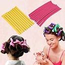 SISTER Hair Curling Flexi Rods 20 Pieces Magic Hair Foam Hair Rollers Soft Twist Hair Curler Rods for Your Hair Without Heat Hair Bendy Styling Curly Hairstyle Hair Sticks (10 LARGE 10 MEDIUM)