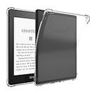 T Tersely Crystal Clear Case Cover for All-New Kindle Paperwhite (11th Generation-2021, 6.8 inch) or Kindle Paperwhite Signature Edition, Shockproof Thin Silicone Case (Transparent)