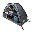 CAMPYRE - Tent & RV Camping Organizer with Zippered Flap, 9-Shelf Storage. Used as a Tent Organizer, RV Shoe Organizer, Dining Tent Organizer or to organize any other Camping Gear / Accessories (Patented - Licensed)