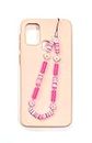 Heddz Pink Fimo Anti- lost Colorful Lanyard for Phone|Style Evil Eyes Mobile Phone Chain | Handmade Cell Phone Accessories for Women and Girls (PINK)