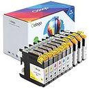 Odoga 10 Pack LC103XL LC103 LC101 Ink Cartridge, High Yield Combo Pack Replacement for for Brother MFC-J450DW J470DW J475DW J870DW J4510DW J6920DW J4710DW [4 Black, 2 Cyan, 2 Magenta, 2 Yellow]