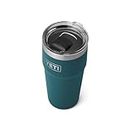 YETI Rambler 20 oz Stackable Tumbler, Stainless Steel, Vacuum Insulated with MagSlider Lid, Agave Teal