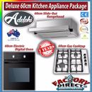 Deluxe 60cm Kitchen Package Pull-Out Rangehood Electric Digital Oven Gas Stove!