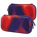 PlayVital Carrying Case for Nintendo Switch Lite, Portable Pouch Storage Handbag Travel Bag Protective Hard Case for Switch Console w/Thumb Grip Caps & 10 Game Card Slots - Purple Red Swirl