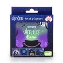 Set of 4 Wicked Coasters  Witches Brew Magical Decor Home Kitchen Design