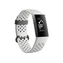Fitbit Fitbit Charge 3 SE Fitness Activity Tracker Graphite/White Silicone, One Size, White (S & L Bands Included)