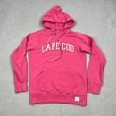 Cuffys Hoodie Womens Small PInk Pullover Hooded Sweatshirt Cape Cod Mass