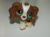 Littlest Pet Shops Hasbro #156 perro Spaniel marrón/blanco,
