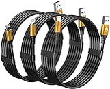 3Pack iPhone Charger Cable 6ft,MFI Certified Lightning Cable Long 6 Foot Charging Cord for Apple iPhone 14 13 12 11 Pro X XS Max XR/8 Plus/7 Plus/6/6s Plus/5s /5c/iPad Mini Air (Gold)