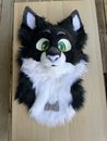 Tuxedo Cat Fursuit Partial w/ Moving Jaw PUFFY BEANS.  Non-specific Colors!!