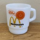 Vintage McDONALD'S Good Morning Coffee Cup Mug Sun 70s Fire King Oven Proof 8oz