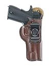 Maxx Carry IWB Leather Gun Holster for Taurus 1911 Full Size 5 inch Barrel | Colt 1911 | Kimber 1911 | Ruger SR1911 Standard and Other 5 inch 1911 Pistols, Brown, Right Hand Draw