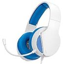 Nitho Janus Gaming Headset with Microphone, Over-Ear Stereo Headphones for Xbox Series X|S, Xbox One, PS5, PS4, Nintendo Switch, PC, Mobile, 3.5 mm Audio Jack, 50 mm Drivers - Blue