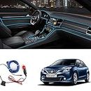 Semaphore LED Strip Lights for Cars Interior, EL Wire | Neon Blue | 5m / 16.4ft | Decorative Light | Cold Light | Dashboard Light | Atmosphere Lamp | Ambience Lamp forMaruti Suzuki New Baleno