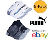 8 Pairs Genuine Puma Mens Sport CoolCell Crew Socks Shoe Size 6-12 & 12-16