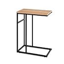 Artiss Coffee Table Wooden Bedside Bed Sofa Side Nesting Tables Laptop Desk Home Furniture Living Room Office Metal Frame Rectangular End Display Shelf Walnut Particle Board Industrial Style
