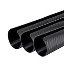 RecPro RV Patio Awning Cover Kit | 50" Segments Overlap to Protect Awning Fabric | Black or White | Kits Up to 24 Feet | Made in USA (3-Piece Kit in Black (Up to 12ft)) | Made in America