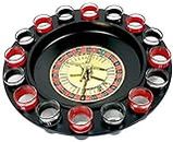 Hetkrishi Roulette Wheel of Shots Darts Metal Drinking Game Set Medium 32 * 32 * 7.5 cm- Assorted Color
