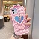 YEIPIS iPhone 14 Pro Case | Cute Mirror Shockproof Slim Stylish | Compatible with iPhone 14 Pro Camera Protection Back Cover | Girls Mobile Cover Accessories Gift (iPhone 14 PRO)