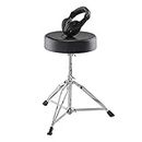 Alesis Drum Essentials Bundle – Complete Electric Drum Set Accessory Pack including A Drum Throne and On-Ear Headphones