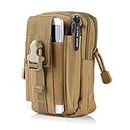 Tactical Waist Bag, SYIDINZN Universal Outdoor EDC Military Holster Waist Wallet Pouch Phone Case Gadget Pocket for iPhone X 8 7 6 6s Plus Samsung Galaxy S8 S7 S6 S5 S4 S3 Note 8 5 4 3 2 LG G5 (Khaki)