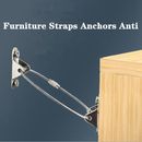 6 Sets Furniture Straps Anchors Anti Tip Kit Steel Wall Anchor Protector