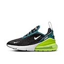 NIKE Men's Air Max 270 (Gs) Track & Field Shoes, Black White Bright Spruce 026, 4.5 UK