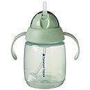 Tommee Tippee Superstar Weighted Straw Cup for Toddlers with INTELLIVALVE Leak and Shake-Proof Technology and BACSHIELD Antibacterial Technology, 300ml, Pack of 1, Colours Vary
