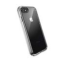 Speck Presidio Perfect-Clear - Cover per iPhone SE 2020/8/7 con rivestimento MICROBAN, Multicolore