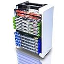 Game Storage Tower – Universal Video Game Storage – Stores 12 Game or Blu-Ray Disks – Game Holder Rack for PS4, PS5, Xbox One, Xbox Series X/S, Nintendo Switch Games and Blu-Ray Discs