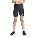 Just Care Unisex Compression Half Tight Plain Athletic Fit Multi Sports Cycling, Cricket, Football, Badminton, Gym, Fitness and Outdoor Inner Wear (Black, XL)