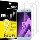 NEW'C 3 Stück, Panzer Schutz Glas für Samsung Galaxy A5 2017, Frei von Kratzern, 9H Härte, HD Displayschutzfolie, 0.33mm Ultra-klar, Ultrabeständig