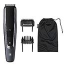 Philips Beardtrimmer Series 5000 Corded/Cordless Beard Trimmer with Lift and Trim PRO System, 0.2mm Precision Settings and 90 Min Cordless Use, Silver, BT5502/15