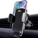 Blukar Car Phone Holder, Air Vent Car Phone Mount Cradle 360° Rotation - 2023 Upgraded Super Stable Hook Clip - One Button Release Car Phone Holder for iPhone, Galaxy, All 4.0''-6.7'' Phones