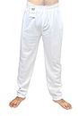 HENCO White Lower/Pent/Trouser for Cricket, Sports, Yoga, Volleyball, Tennis, Officials, Physical Training, Badminton, Gym & Fitness Wear for Men/Women, Boy/Girl. (Large - 40)
