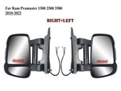 Pair Right and Left Side Long Arm Door Mirror for 2010-2022 RAM Promaster 
