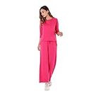 NITE FLITE Insanely Soft Tencel™ Modal Nightwear | Top & Pyjama Set (Pop Pink, L)