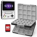 MoKo 60 Slots Game Card Case for Nintendo Switch/Switch OLED/3DS/2DS, Portable 3DS Game Case, 24 Slots for 3DSXL/DS/DSi Cards & 36 Slots for SD Cards w/Magnetic Closure, Game