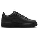 NIKE Air Force 1 GS Great School Trainers Sneakers Fashion Shoes DH2920 (Black/Black 001) Size UK4 (EU36.5)