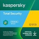 Kaspersky Total Security  2023-2024 1 3  5  oder 10 Geräte 1 oder  2 Jahren