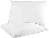 AG A BN Bed Pillows Full Size Set Of 2, Cooling And Supportive Standard Pillow 2 Pack For Side And Back Sleepers, Down Alternative Hotel Collection Sleeping Pillows, 26X16 In