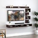 Anikaa Casey Engineered Wood Wall Mount TV Unit/TV Cabinet/TV Entertainment Unit - Ideal for Upto 55" (D.I.Y) (Wenge White)