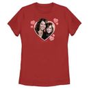 Women's Mad Engine Red Gilmore Girls Valentine's Day T-Shirt