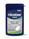 Cipla Nicotex Mints | Nicotine 2mg Lozenges (120 Pcs)| Helps Quit Smoking | Sugar Free | Cool Mint Plus Flavour (10 * 12 Pcs)